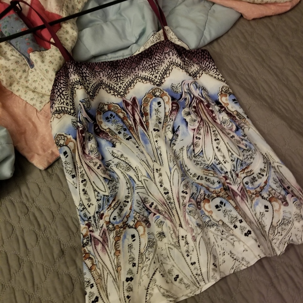 Purple and blue cami